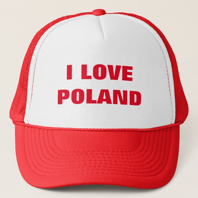 CASQUETTE J'AIME LA POLOGNE (Devant)