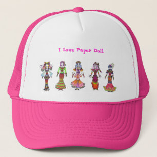 Casquette J'aime la poupée de papier ! !