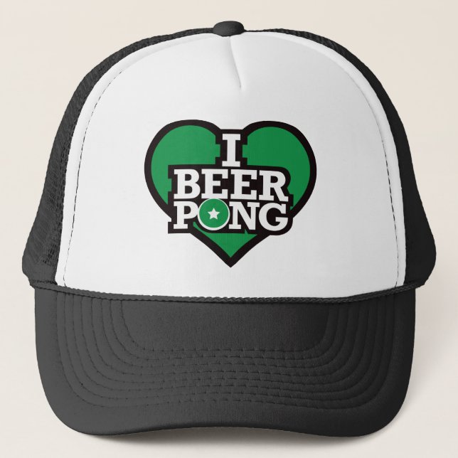 Casquette J'aime la puanteur de bière - vert (Devant)