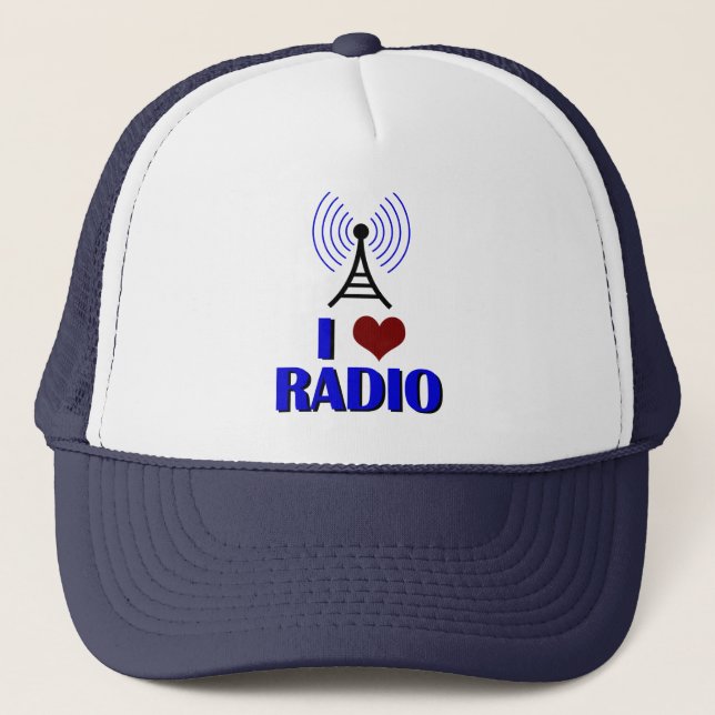 Casquette J'aime la radio (Devant)