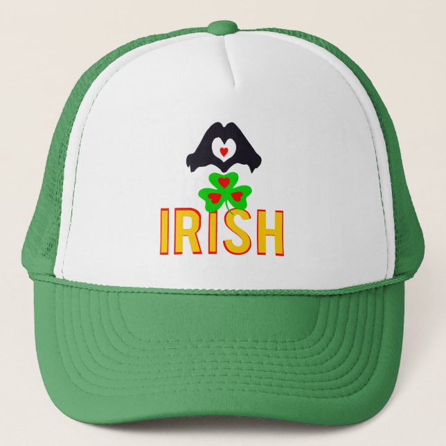 Casquette ❤ J'aime la Saint-Patrick (Devant)