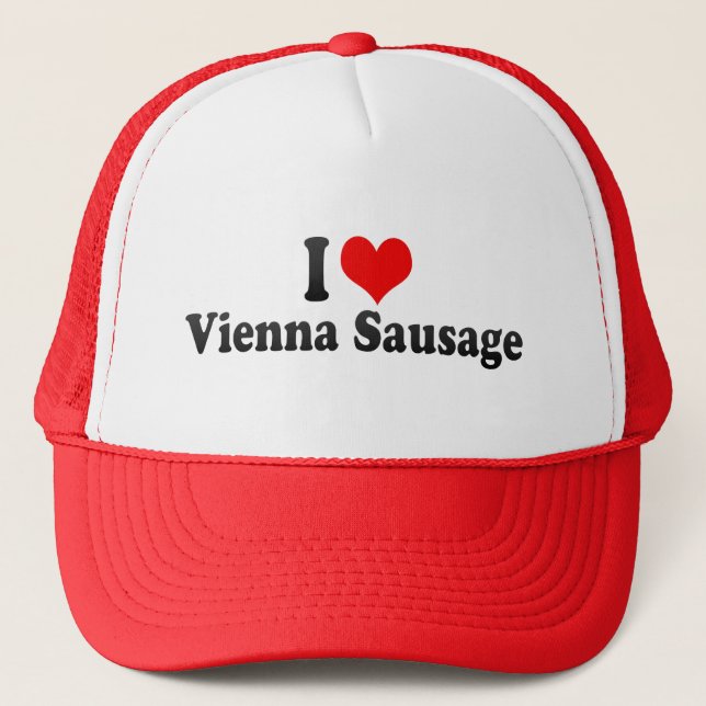Casquette J'aime la saucisse de Francfort (Devant)
