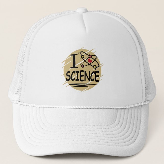 Casquette J'aime la science (Devant)