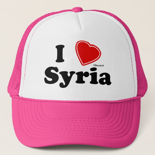 Casquette J'aime la Syrie (Devant)