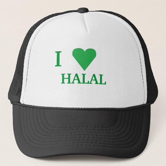 Casquette J'aime la VIANDE HALAL (Devant)