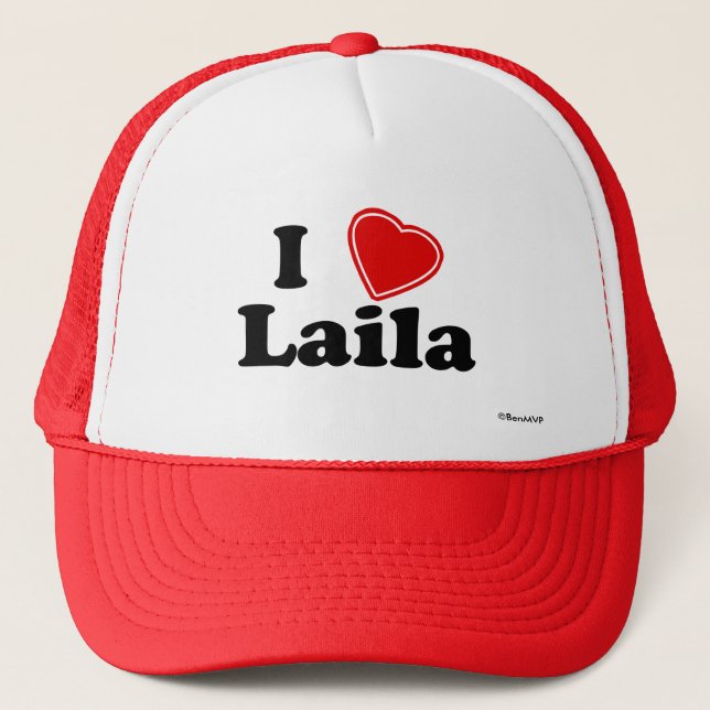 Casquette J'aime Laila (Devant)