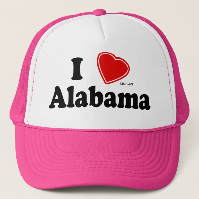 Casquette J'aime l'Alabama (Devant)
