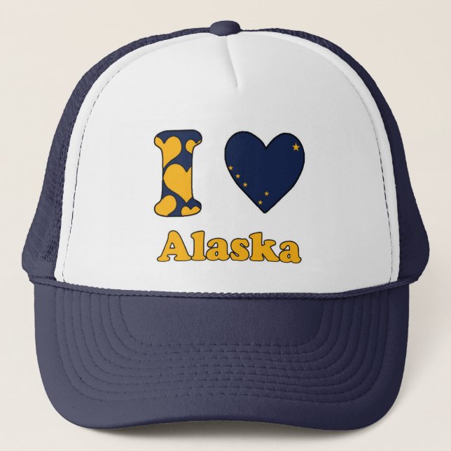 Casquette J'aime l'Alaska (Devant)