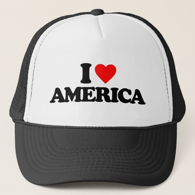 CASQUETTE J'AIME L'AMÉRIQUE (Devant)