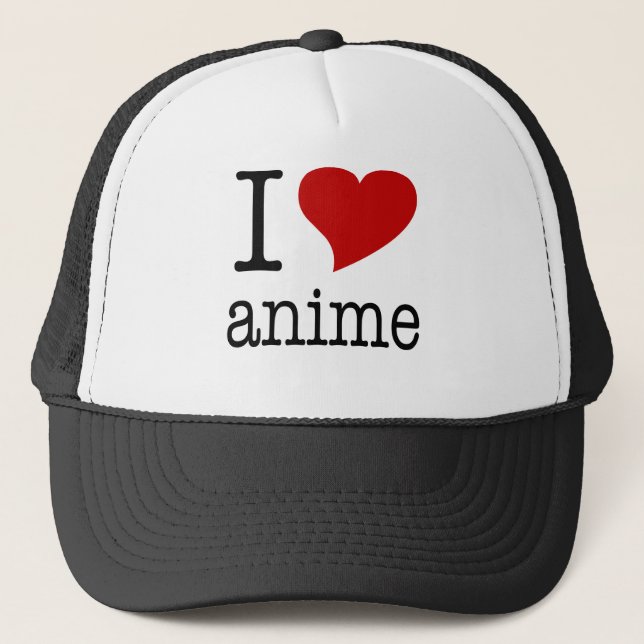 Casquette J'aime l'Anime (Devant)