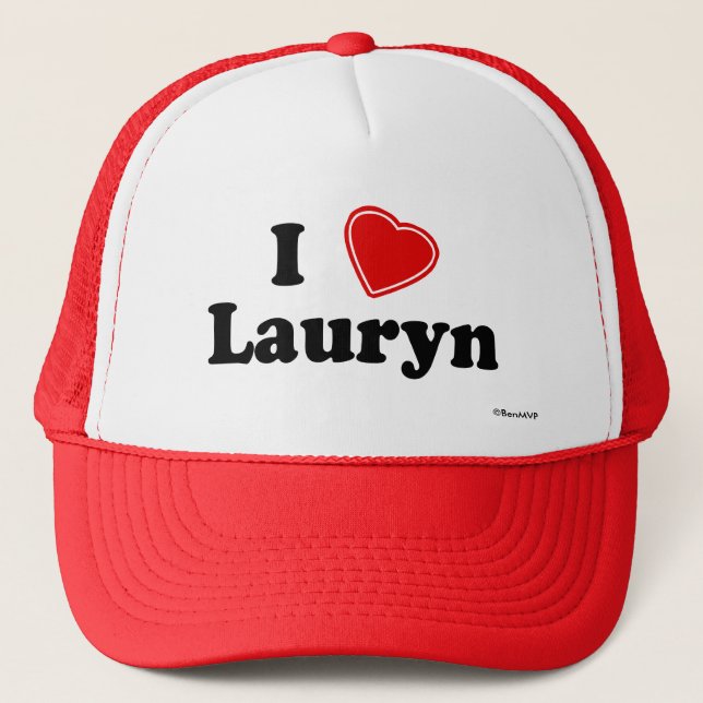Casquette J'aime Lauryn (Devant)