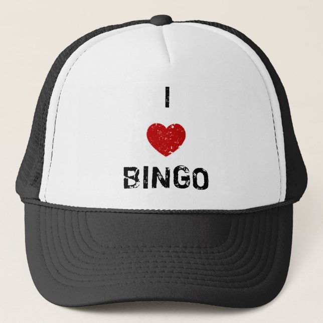 Casquette j'aime le bingo-test (Devant)