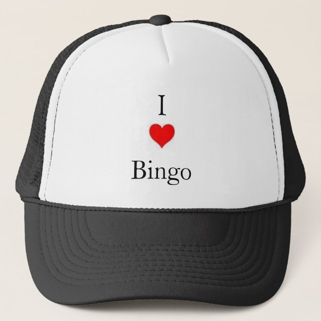 Casquette j'aime le bingo-test (Devant)