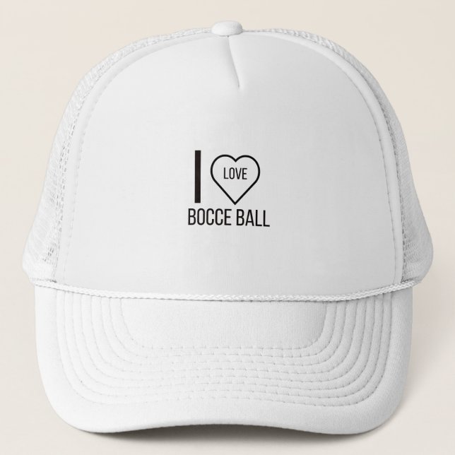 CASQUETTE J'AIME LE BOCCE BALL (Devant)
