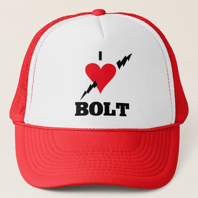 Casquette J'aime le BOULON (d'Usain) (Devant)