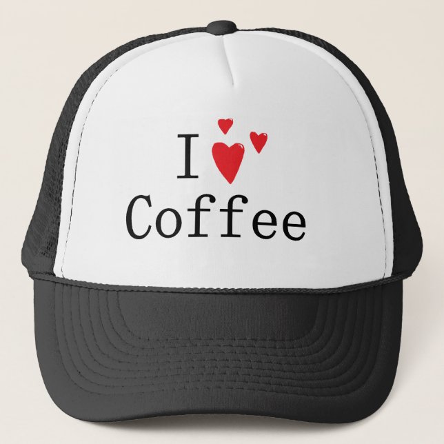 Casquette J'aime le café (Devant)