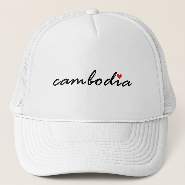 Casquette J'aime le Cambodge (Devant)