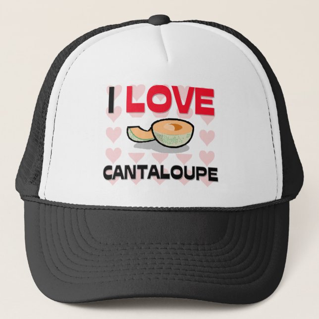 Casquette J'aime le cantaloup (Devant)