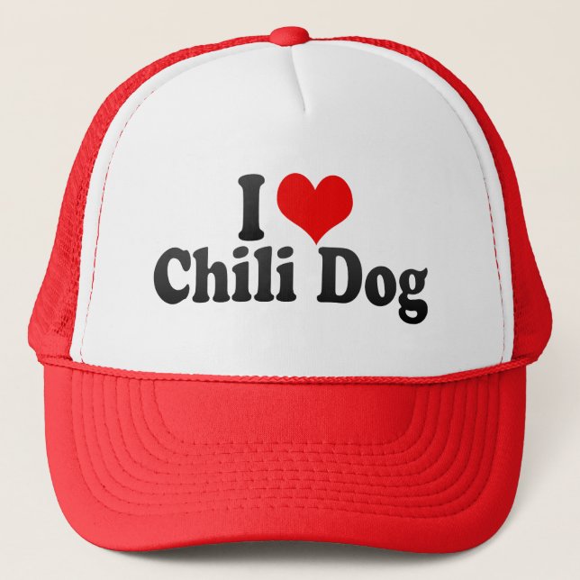 Casquette J'aime le chien de piment (Devant)