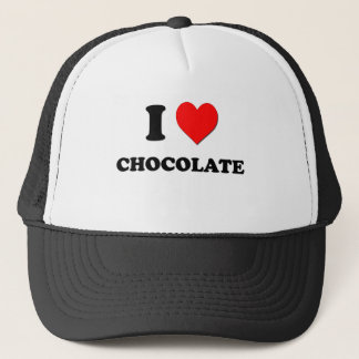 Casquette J'aime le chocolat (la nourriture)