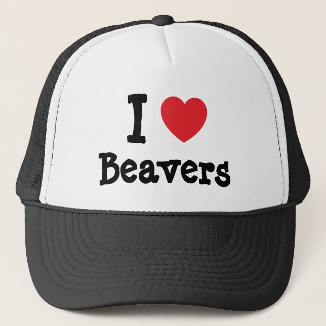 Casquette J'aime le coeur Beavers personnalisé (Devant)