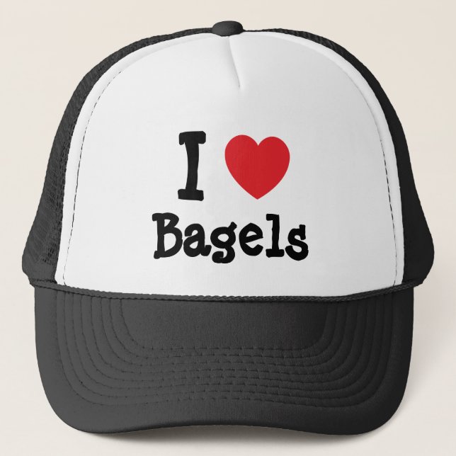 Casquette J'aime le coeur de Bagels T-shirt (Devant)