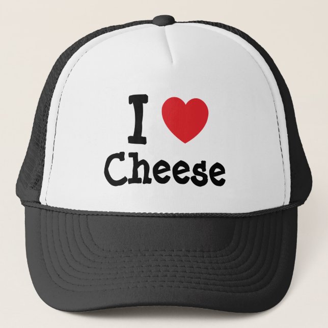 Casquette J'aime le coeur de fromage T-shirt (Devant)
