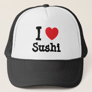 Casquette J'aime le coeur de Sushi T-Shirt