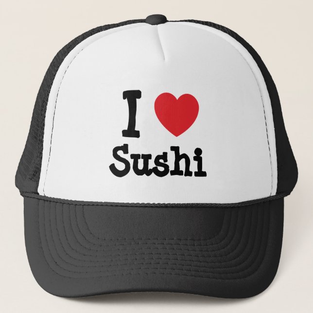 Casquette J'aime le coeur de Sushi T-Shirt (Devant)