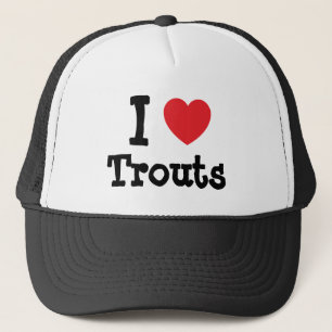 Casquette J'aime le coeur de Trouts personnalisé