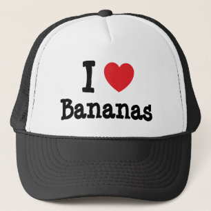 Casquette J'aime le coeur des bananes T-shirts