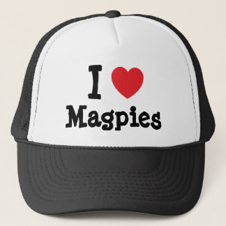 Casquette J'aime le coeur Magpies personnalisé
