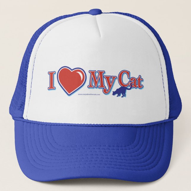 Casquette J'Aime Le Coeur Mon Chat (Devant)