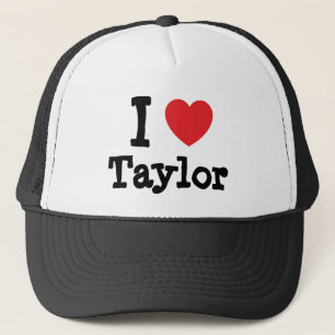 Casquette J'aime le coeur Taylor personnalisé