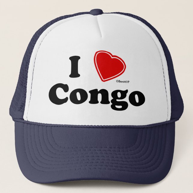 Casquette J'aime le Congo (Devant)