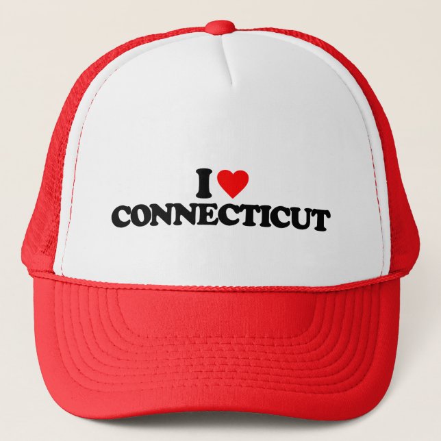 CASQUETTE J'AIME LE CONNECTICUT (Devant)