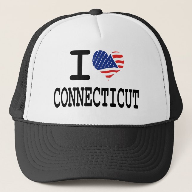 Casquette J'aime le Connecticut (Devant)