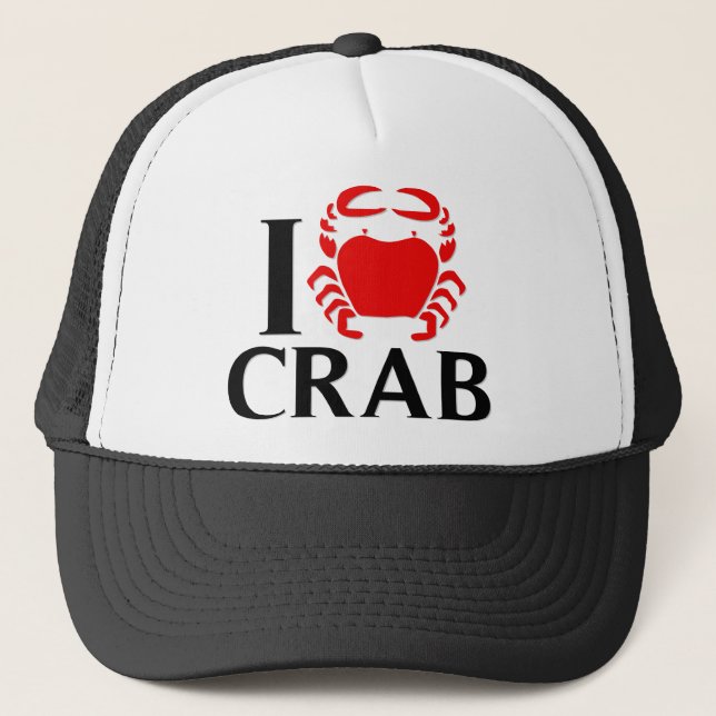 Casquette J'aime le crabe (Devant)