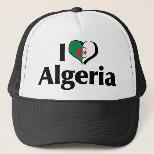 Casquette J'aime le drapeau de l'Algérie