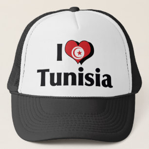 Casquette J'aime le drapeau tunisien