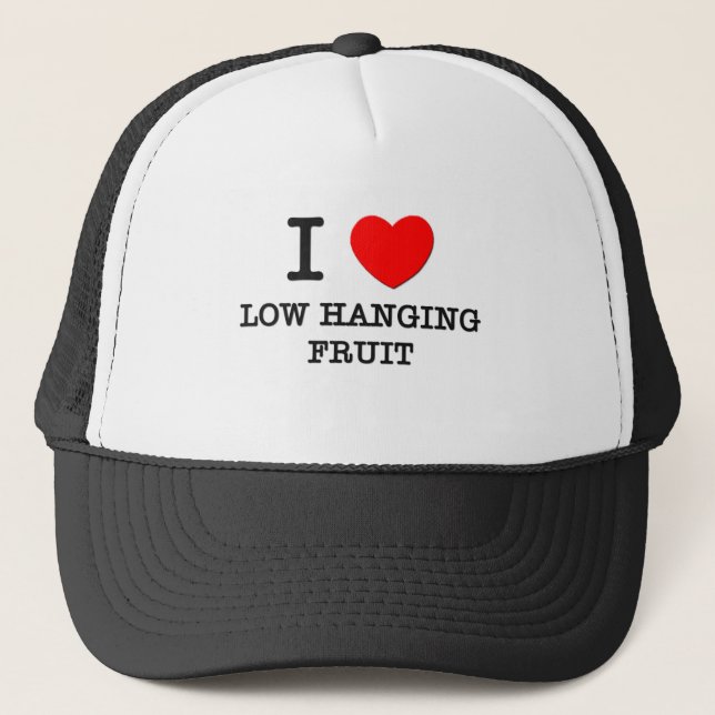 Casquette J'aime le fruit accrochant du bas (Devant)