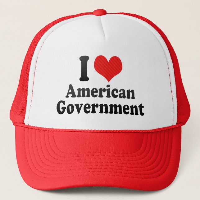Casquette J'aime le gouvernement américain (Devant)