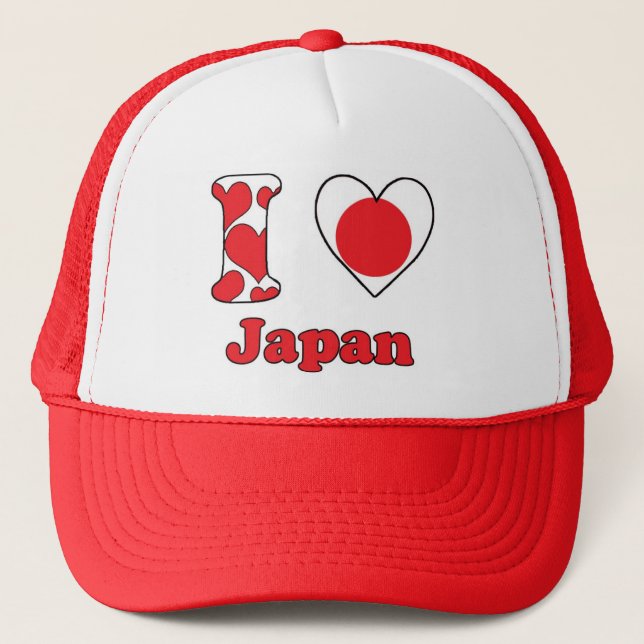 Casquette J'aime le Japon (Devant)