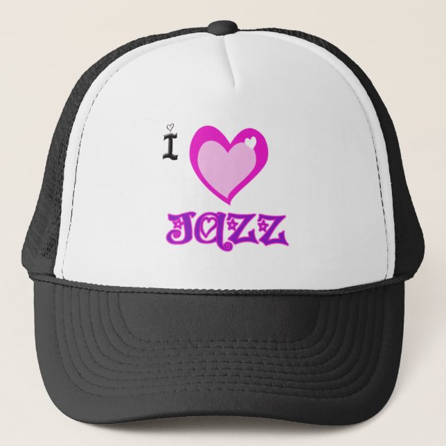 Casquette J'AIME le jazz (Devant)