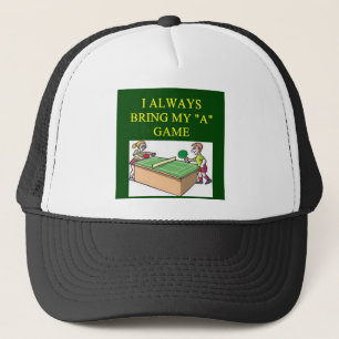 Casquette j'aime le joueur de ping-pong