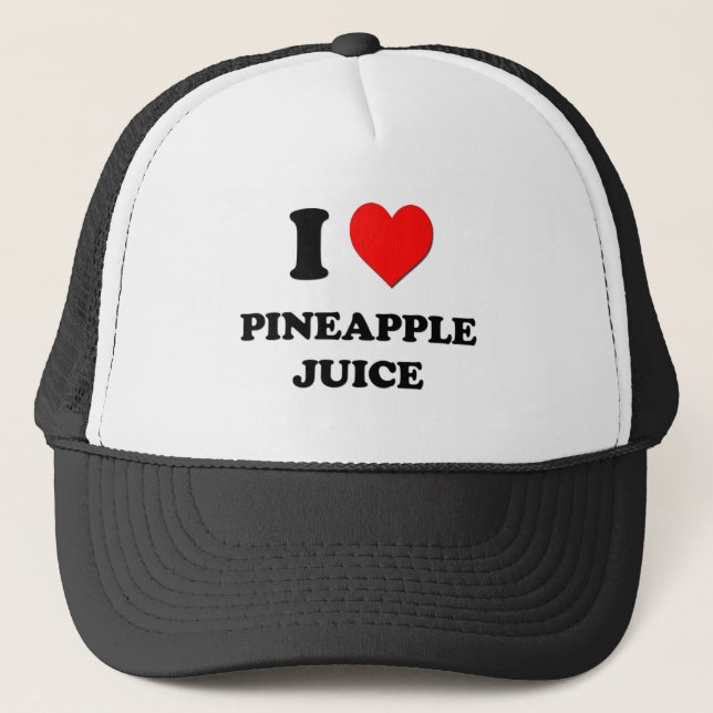 Casquette J'aime le jus d'ananas (la nourriture) (Devant)