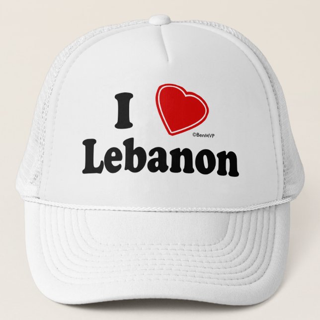 Casquette J'aime le Liban (Devant)