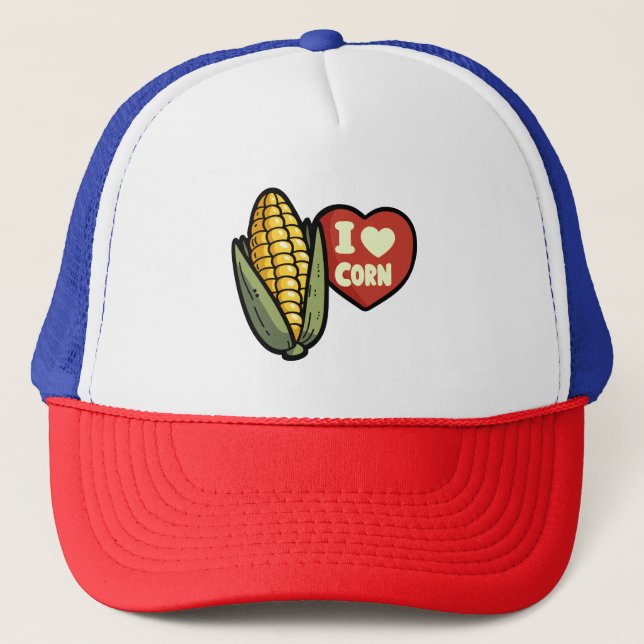 Casquette J'aime le maïs (Devant)