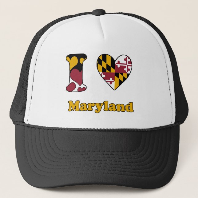 Casquette J'aime le Maryland (Devant)