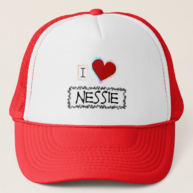 Casquette J'aime le Nessie (Devant)